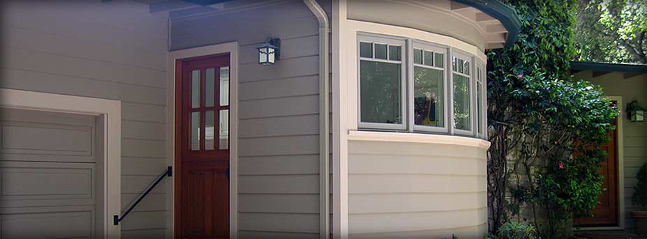 View of the bow window